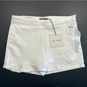 NWT DL1961 Lola Stretch Denim Skort, White Rose, Girls Size 16